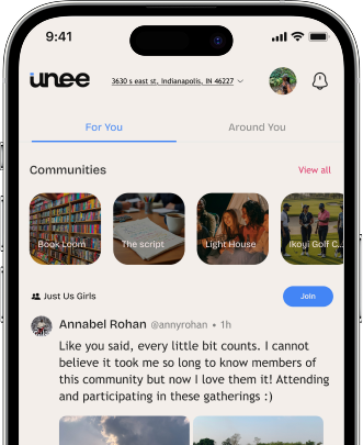 Unee App Screen 2