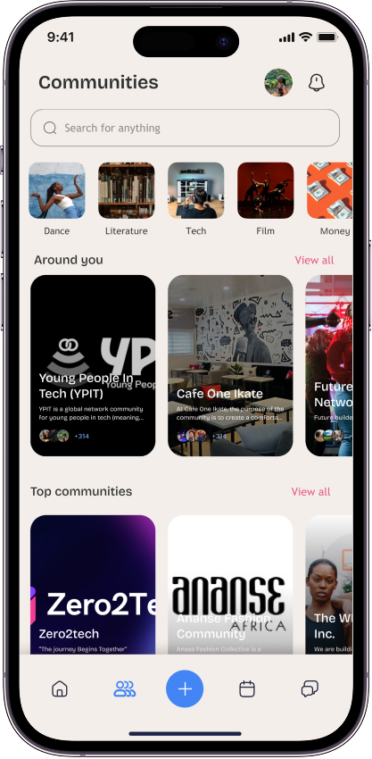 Unee App on iPhone